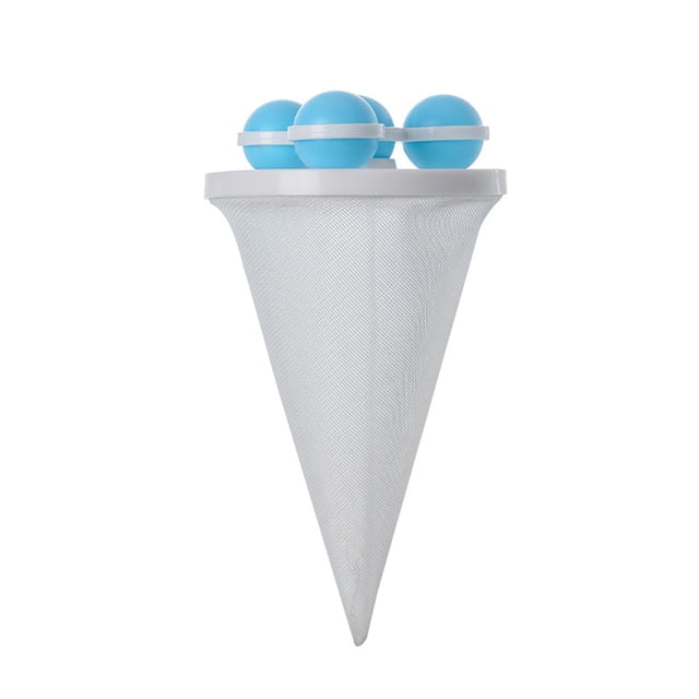 XIAOBA Boule de Lavage Flottante pour Machine à Laver, Attrape-Peluches Réutilisable pour Machine à Laver, Filtre à Cheveux, Sac en Maille de Nettoyage, Éliminateur de Peluches Flottant pour Lessive Q1X9