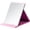 A Pink, variant on Protable PU Leather Mirror Folding Desktop Makeup Mirror with Adjustable Stand for Personal Use,Travelling (S, Pink)