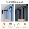 thumbnail image 4 of Sindcom Blackout Curtain rod for windows 28 to 48, Wrap Around Curtain Rods for Bedroom, Living Room, Adjustable from 30 to 57 Inches, Matte Black, 4 of 8