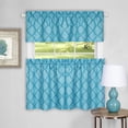 thumbnail image 1 of Achim Ensemble de Rideaux Colby pour Fenêtre, 58 x 36, Turquoise, 1 of 5