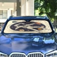 thumbnail image 4 of Yayeee Car Windshield Sun Shade Universal Fit Front Visor Protector, Astronaut Floating, 4 of 8