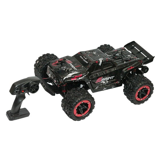 Coche teledirigido modelo 1:18 escala 380 Motor Gifts escala real 40 km/h alta velocidad Negro Rojo