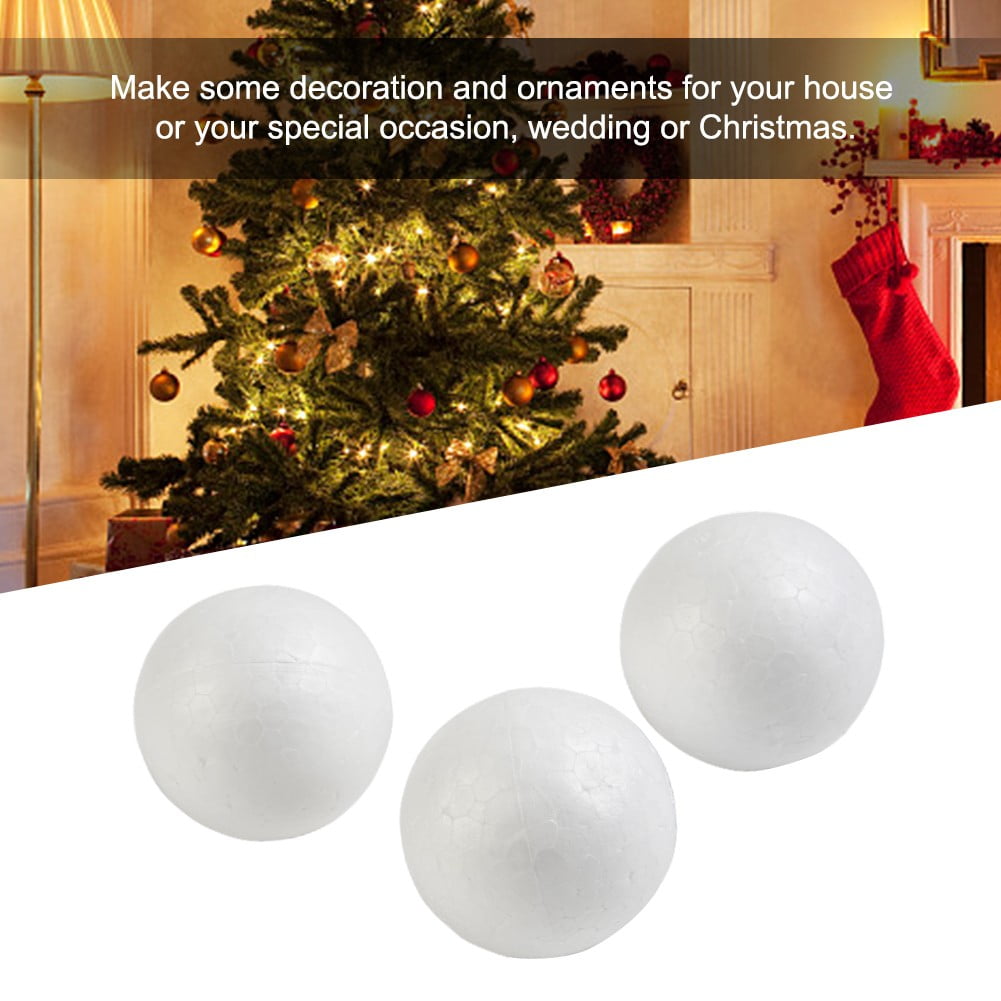 10pcs Wedding Decoration Modeling Craft Solid Polystyrene Foam Balls Round Spheres DIY Stuff Solid 2-10cm