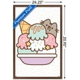 thumbnail image 3 of Pusheen - Ice Cream Wall Poster, 22.375" x 34" Framed, 3 of 5
