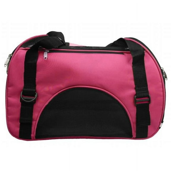 Airline Approved Altitude Force Sporty Zippered Fashion Pet Carrier, Pink - Medium