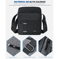 thumbnail image 2 of "Bandolera Hombre Bolso Hombro Crossbody Bag Negocio Belug, Negro ", 2 of 5