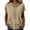 Beige, variant on Plus Size Women Summer Cotton Hooded Short Sleeve T Shirt Loose Fit Casual Hoodie Tops Drawstring Hood Front with Pocket Bronze XXL