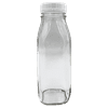 16 Oz Glass Water Bottle Virtually Unbreakable with Thick Sides and Screw-on Cap