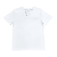 thumbnail image 4 of fatyb Mens Casual T-Shirts Summer Button V Neck Tee Pullover Solid Color Vacation Beach Tops with Pocket, 4 of 7