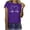 Purple, variant on IROINNID Womens Casual Work Tops Short Sleeve Round Neck Funny Printed T-Shirt Tops