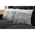 thumbnail image 5 of Ambesonne Paris Throw Pillow Cover 4 Pack, Roofs in Paris and Eiffel, 20", Black and White, 5 of 5