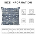 thumbnail image 6 of Acheng Throw Pillow Cover Blue and White, Luxurious and Fashionable 2 Piece Throw Pillow Cover White, 6 of 6