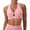 Pink, variant on Sports Bras For Women Solid Color V Neck Removable Pads Quick Dry Shockproof Yoga Running Fitness Bra
