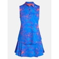 thumbnail image 5 of Birdie Bound Women's Gemma Sleeveless Print Golf Polo Shirt with UPF 30+, Sizes XS-XXL, 5 of 5