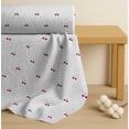thumbnail image 4 of Soimoi White Cotton Cambric Fabric Cherry & Dots Printed Fabric 1 Yard 56 Inch Wide, 4 of 7