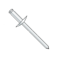 thumbnail image 1 of 5/32" x .25"-.37" (#56) Large Flange Blind Rivets / All Steel / Zinc / Barrel Length: .550" (Quantity: 3,000 pcs), 1 of 1
