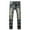 Navy, variant on Work Pants For Men Ripped Straight Leg Slim Fit Hole Mens Linen Pants,Blue,30