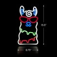 thumbnail image 5 of Northlight LED Alpaca Neon Lighted Wall Art - 15.5" - Multicolor, 5 of 7