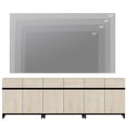 thumbnail image 5 of WAMPAT 94.5" TV Stand with Doors,Modern TV Stand for TVs up to 110 Inch,3 Packs Wood Entertainment Center with Adjustable Shelves & Metal Base., 5 of 9