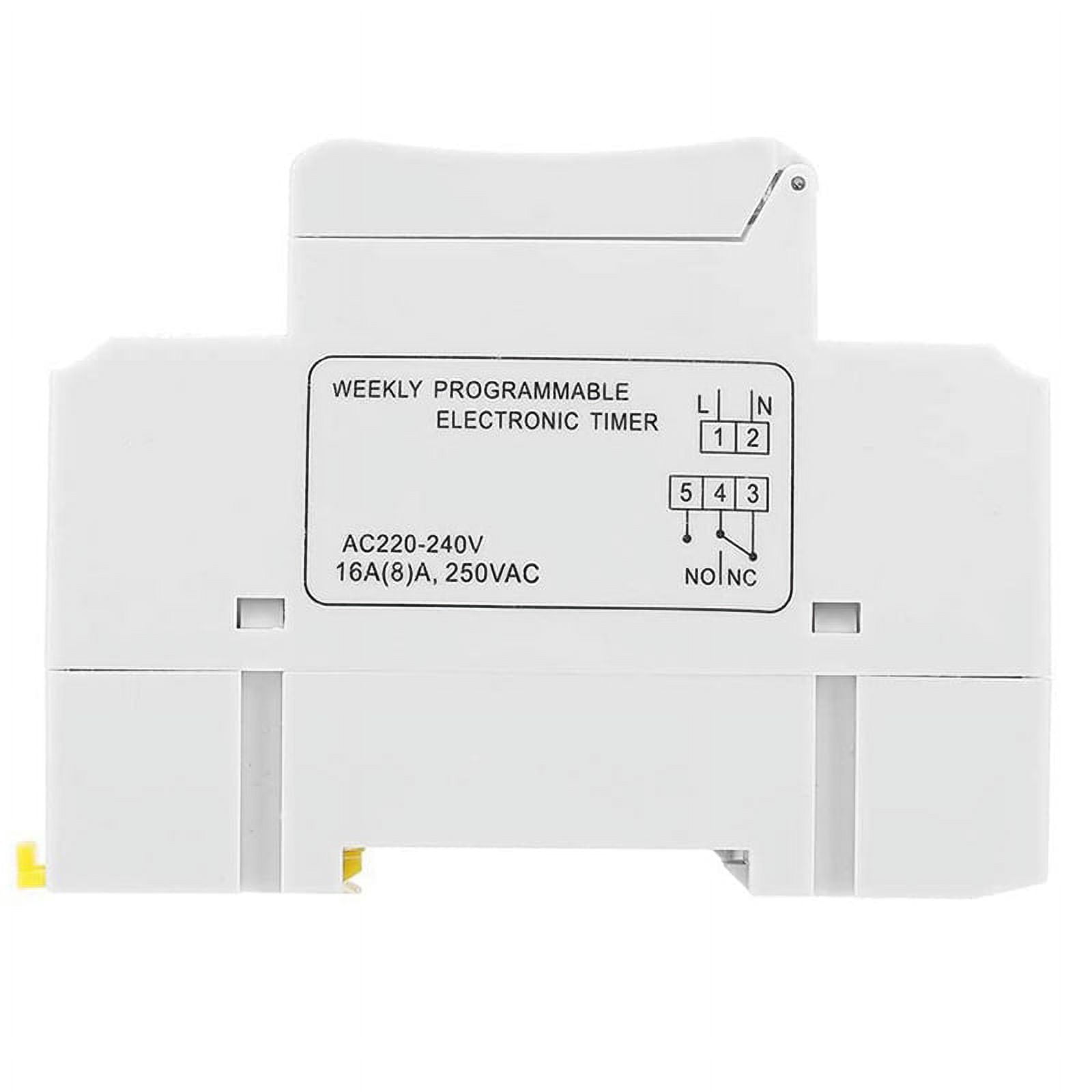 3X THC15A Digital Switch Programmable Electronic Time Control Switch Time Delay Switch DIN Rail AC220-240V