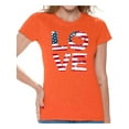 thumbnail image 1 of Awkward Styles American Flag Love Women Shirt Gifts for Women 4th of July T shirt for Women Independence Day USA Love Women Tshirt One Nation 4th of July T-shirt for Women Free to Be Me, 1 of 4
