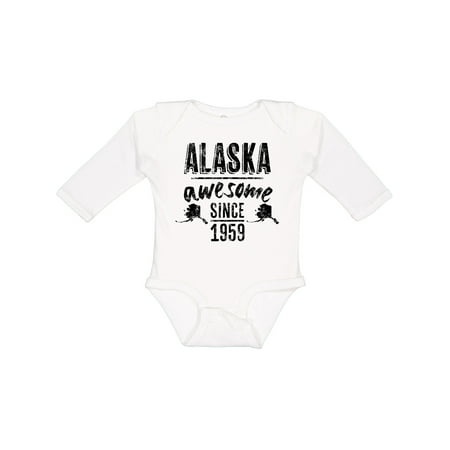 

Inktastic Alaska Awesome Since 1959 Boys or Girls Long Sleeve Baby Bodysuit