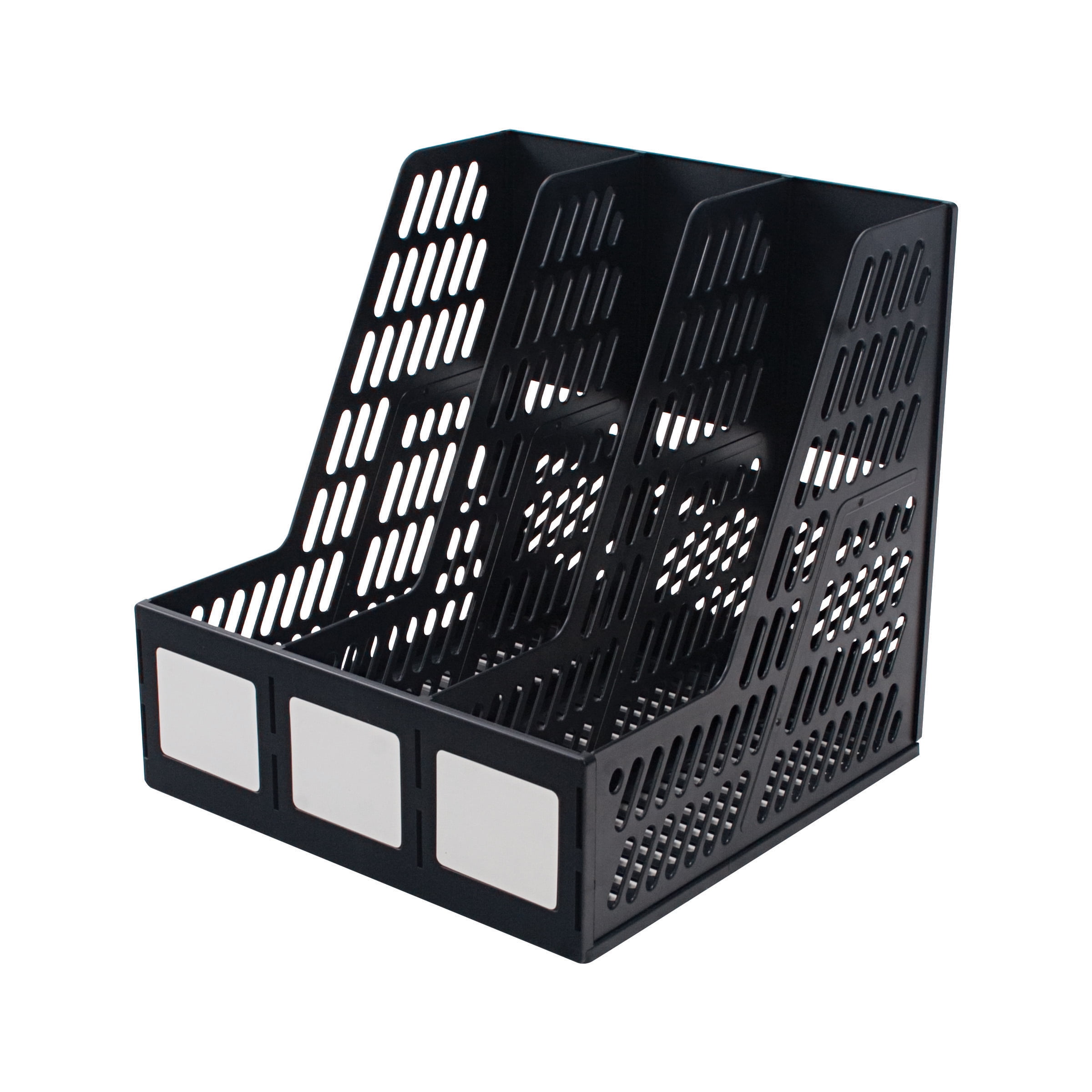 Details about  / Decorative Eight Compartment Literature Box Black//Gray Pinstripe Stylish Best