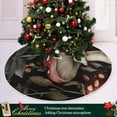 thumbnail image 2 of Vintage Plant Pattern Christmas Tree Skirt Stand Mat Waterproof Floor Protection Mat for Holiday Decoration, 2 of 6
