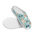 thumbnail image 3 of Kdxio Colorful Dog Women's Men's Slippers Plush Slip-On House Slipper for Winter Indoor Soft Cushion Non-slip Fluffy Slides Slippers-8, 3 of 7