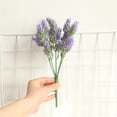 thumbnail image 2 of Inteprter Simulación de hierba de cono de pino artificial, hierba de piña, decoración de plantas falsas de seda para fiesta de boda en casa, Plantas Artificiales violeta Inteprter HA7212-05B, 2 of 6