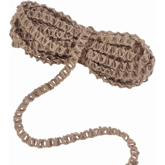 10.9 Yards Burlap Ribbon Upholstery Trim 0.45" Jute Lace Ribbon Jute Burlap Hat Trimmings