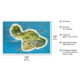thumbnail image 2 of The Island of Maui Hawaii - Vintage Pictorial Map by Ray Lanterman c.1962 - Master Art Print (Unframed) 13in x 19in, 2 of 4
