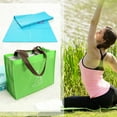 thumbnail image 3 of Yoga Mat Rectangle Non-slip Thickened Foldable Textured Sleeping PVC Portable Student Nap Pad Cushion Home Supplies, 3 of 10