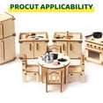 thumbnail image 3 of Juego de Cocina en Miniatura para Casa de Muñecas Gejoy con 34 Piezas de Utensilios de Metal y Alimentos, 3 of 7