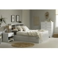 thumbnail image 3 of South Shore Step One Full Bookcase Headboard with Storage, in Pure White, 3 of 12