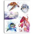 thumbnail image 2 of Amazing undersea Life Collage - Contemporary Animal Art Canvas, 2 of 3