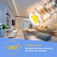 thumbnail image 3 of Ruiandsion 15-Pack E5 E5.5 COB Miniature Screw LED Light Bulb, 6V 0.01W 80LM 3000K Warm White for Vintage Clock Radio Instrument Panel Lamp Indicator, 3 of 9