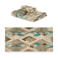 thumbnail image 2 of 3 Piece Bath Towels Set Bath Towel, Hand Towel and Face Towel for Bathroom, Gym, Hotel Natural Abstract Shapes, 2 of 8