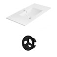 thumbnail image 1 of American Imaginations 32-in. W 1 Hole Ceramic Top Set In White Color - Overflow Drain Incl. AI-20971, 1 of 1
