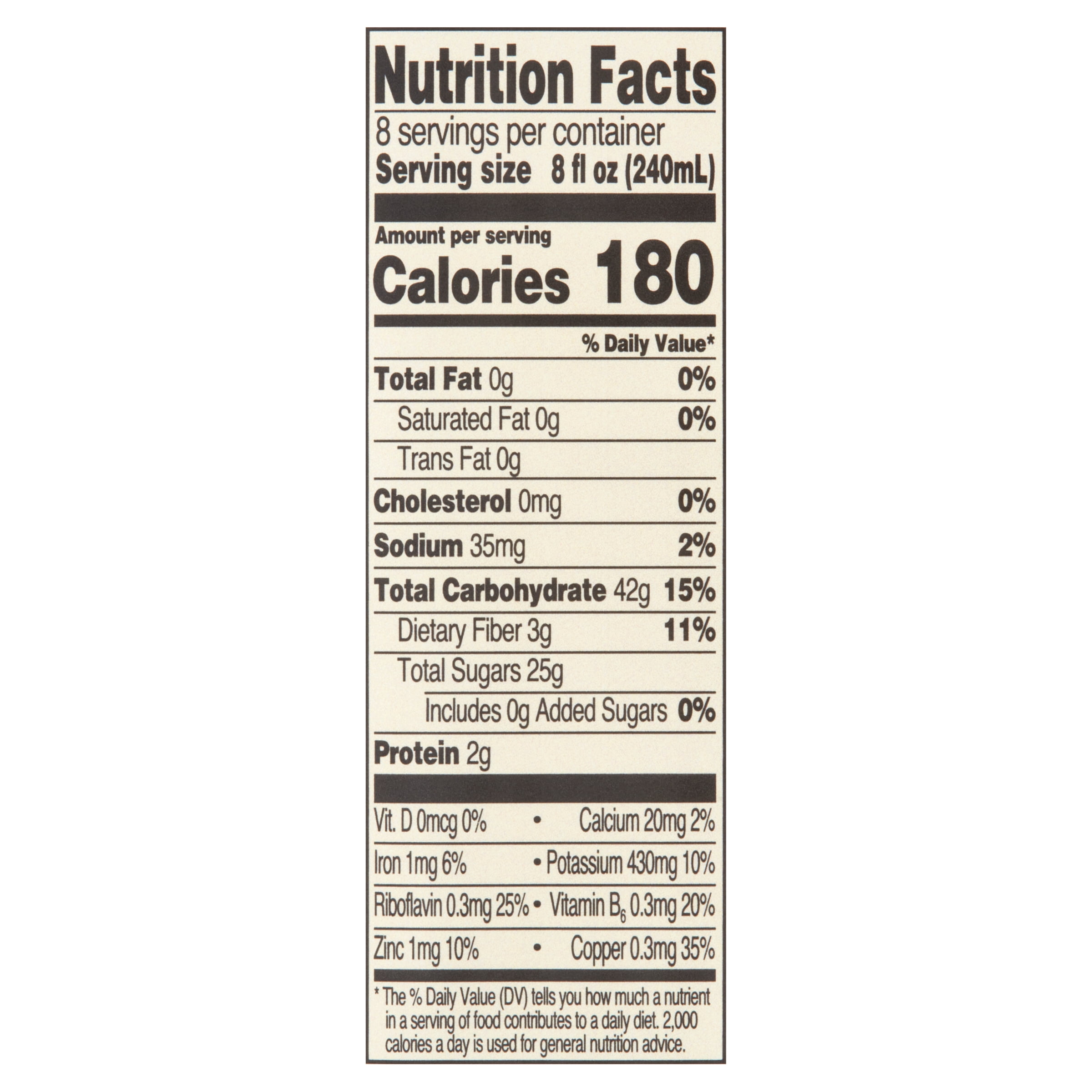 Great Value 100% Prune Juice, 64 fl oz