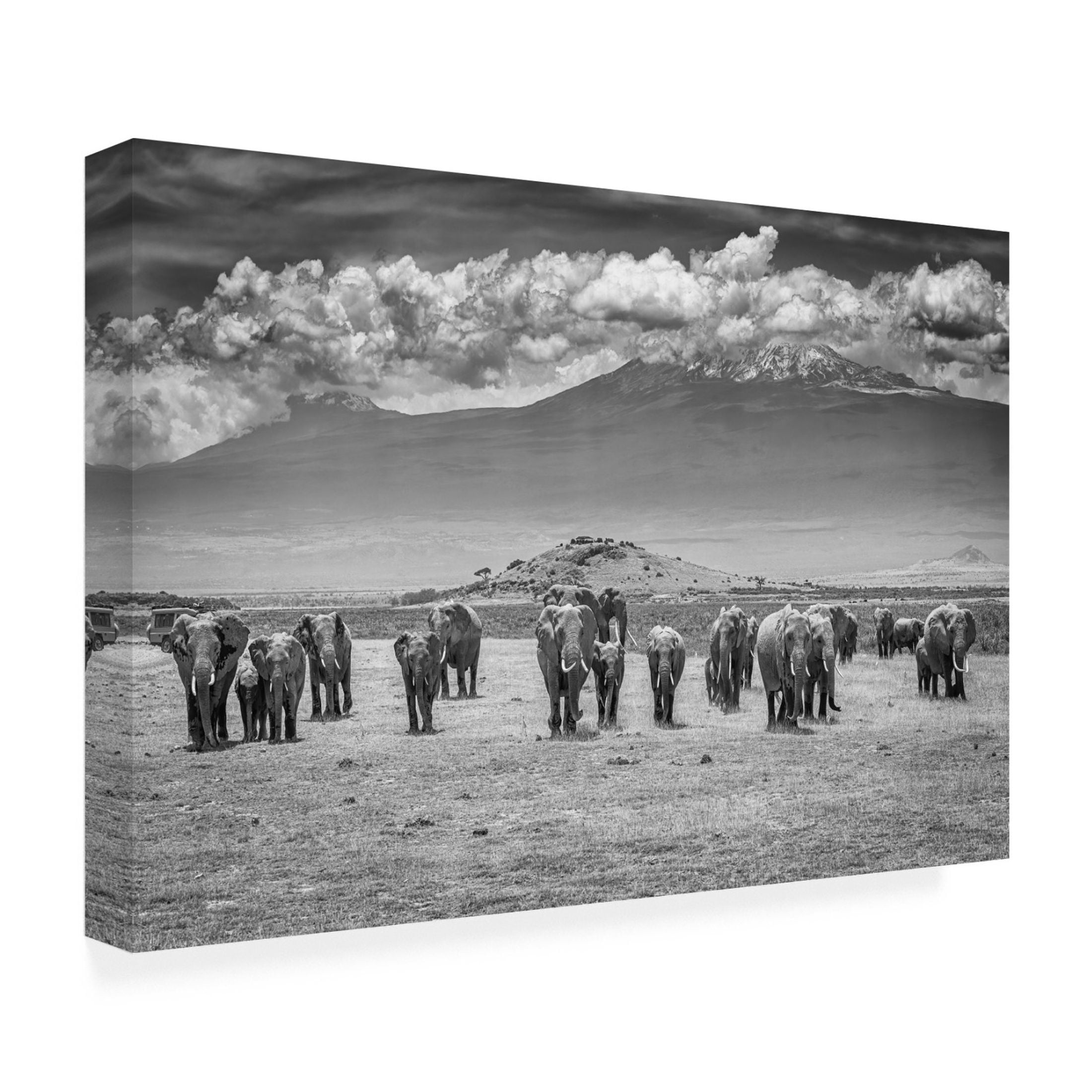 Canvas Wall Art - Jeffrey C. Sink 'The Titans' Wall Art for Living Room, Bedroom, or Office Décor by Trademark Fine Art - 47 x 30 Inches