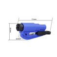 thumbnail image 5 of Llavero de seguridad - Mini martillo de seguridad portátil Cuchilla para romper ventanas de automóvil Martillo de escape de automóvil Ventana rota Agua y tierra Artefacto de ventana rota-Azul, 5 of 5