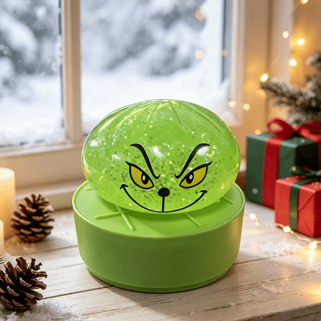 Christmas Green Monster Dumpling Fidget Toy - Squishy Stress Relief Gift for Adults & Kids
