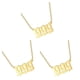 thumbnail image 4 of Qarigey Collar con abalorio de número dorado para mujer, Gargantilla Universal para mujer, cadena de regalo para el cuello, cadenas largas Type1 NO1, 4 of 6