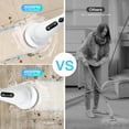 thumbnail image 6 of Electric Spin Scrubber, 2 Speed, Ultra-Low Noise, Stretchable, 9 Cleaning Brush Heads, IPX8, Large Battery, 120 Min Work-time, Bathroom Cleaner for Shower Cleaner, Bathtub, Floor, Glass, Car, Kitchen, 6 of 8