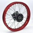 thumbnail image 7 of Applies to 1.40X12 inch Front 1.60-10 inch Rear Rims Aluminum Alloy Wheel Rims Black Hub CRF50 XR50 70 Apollo SDG 50cc 110 125cc, 7 of 7