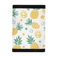 thumbnail image 3 of FUIALDOLG Pineapple & Orange Slice Tropical Print Children's Wallet, Polyester Trifold Money Organizer for Outdoor, Zippered Large Capacity Trifold Card Wallet, 3 of 6