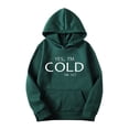 thumbnail image 1 of Dolkfu Sudadera con capucha para hombres, sudadera holgada con capucha y bolsillo, ropa de calle para hombres con estampado de letras L, 1 of 5