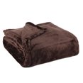 thumbnail image 3 of 24 Pack of Bulk Wholesale Soft Cozy Plush 60”L x 50”W Lightweight Reversible Microfiber Sherpa Throw Blankets for Adults, Kids, Pets, Beds, Couches and Loveseats in Chocolate Brown, 3 of 10