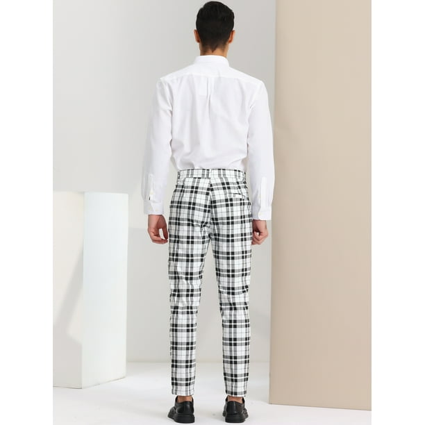 Classic Tennis Pants White for Men with straight-cut leg and ankle